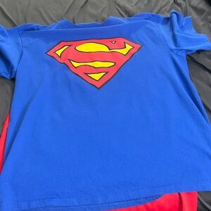 Superhero Blue and Red Kids Costume T-Shirt